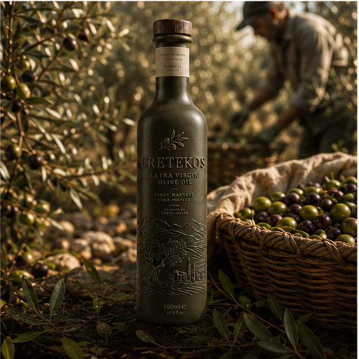 Cretekos product — polyphenol rich EVOO