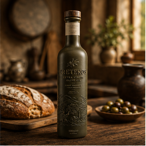 Cretekos bottle — rustic kitchen